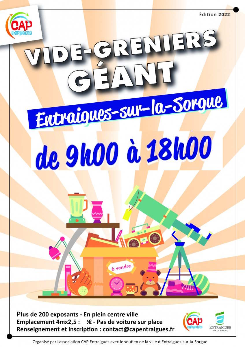 VIDE GRENIERS GÉANT ET FOIRE ARTISANALE ET COMMERCIALE